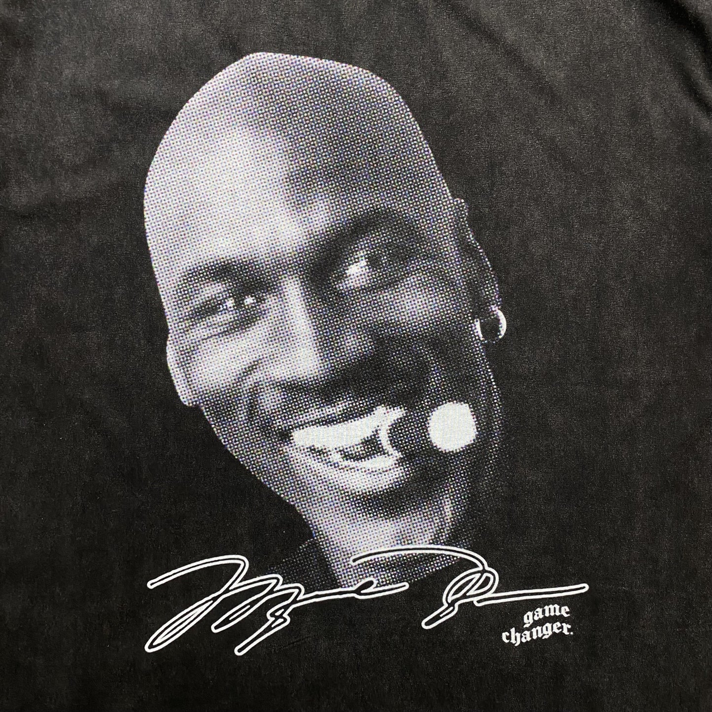T-shirt graphique vintage Michael Jordan gris foncé