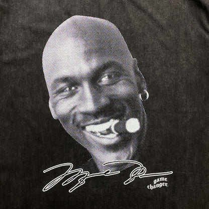 T-shirt graphique vintage Michael Jordan gris foncé