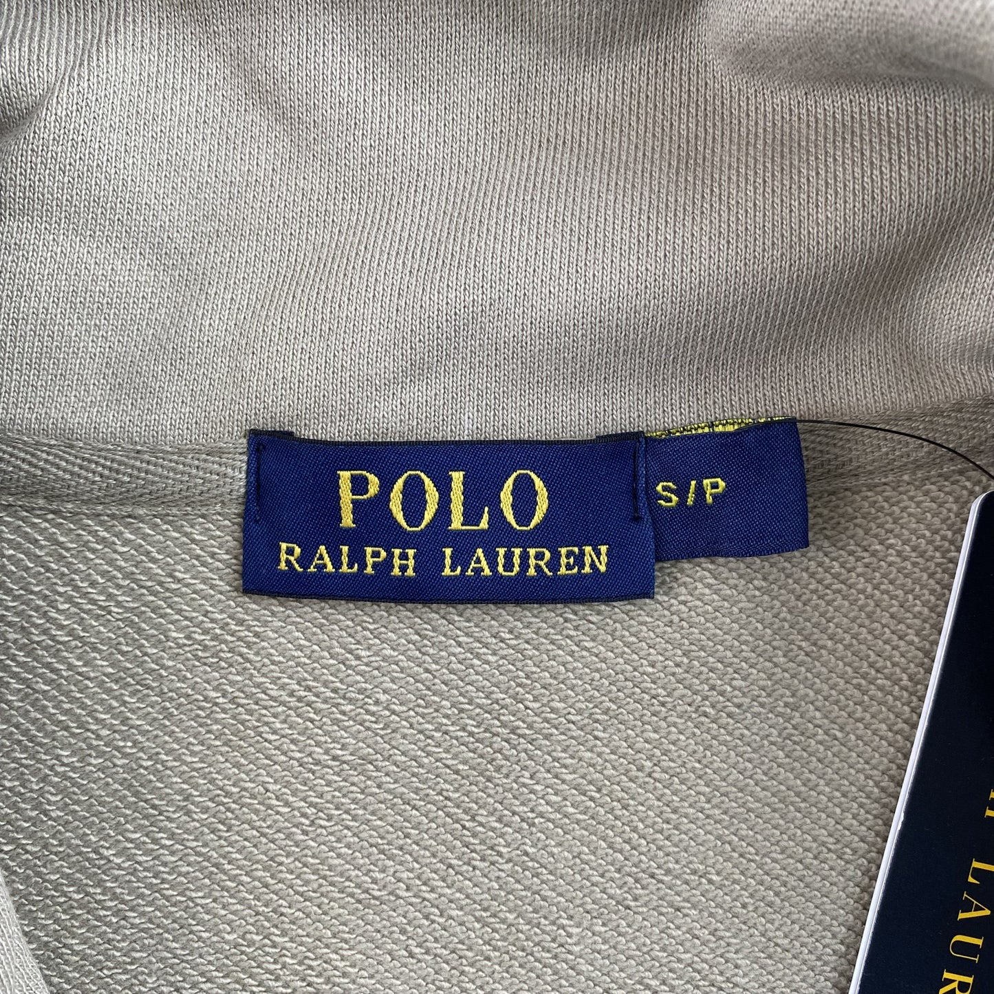SWEAT-SHIRT POLO RALPH LAUREN À QUART DE ZIP BEIGE