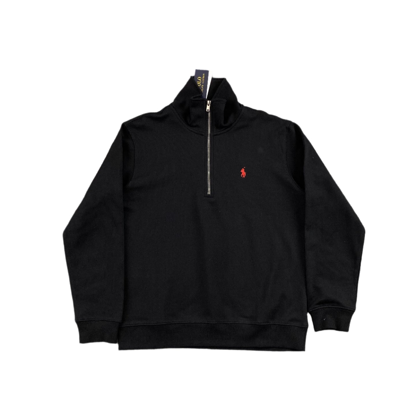 Sweat-shirt noir à quart de zip Polo Ralph Lauren
