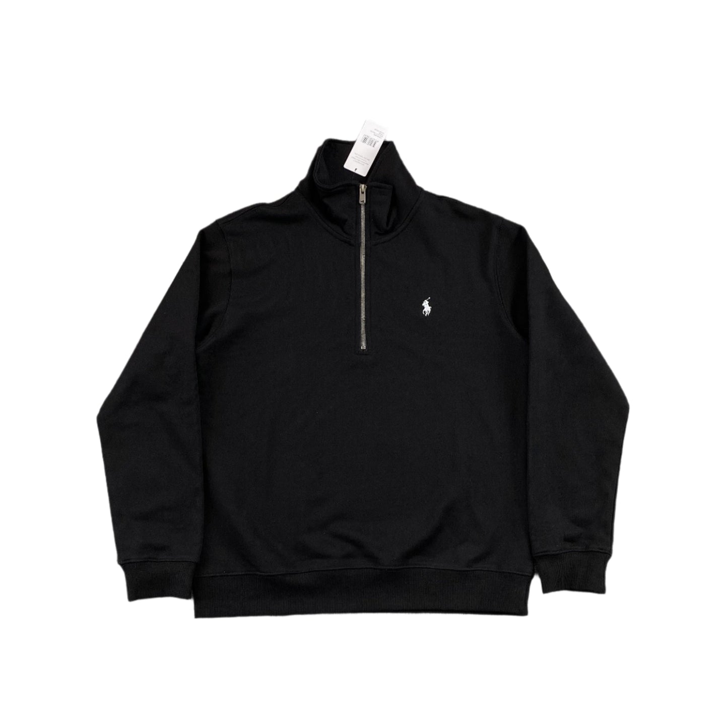 Sweat-shirt noir à quart de zip Polo Ralph Lauren