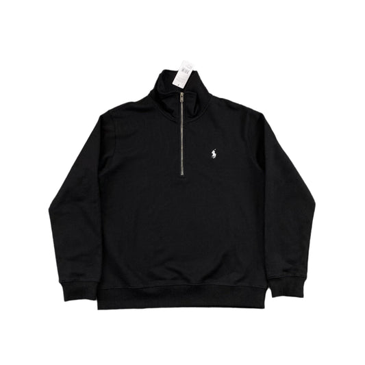 Sweat-shirt noir à quart de zip Polo Ralph Lauren