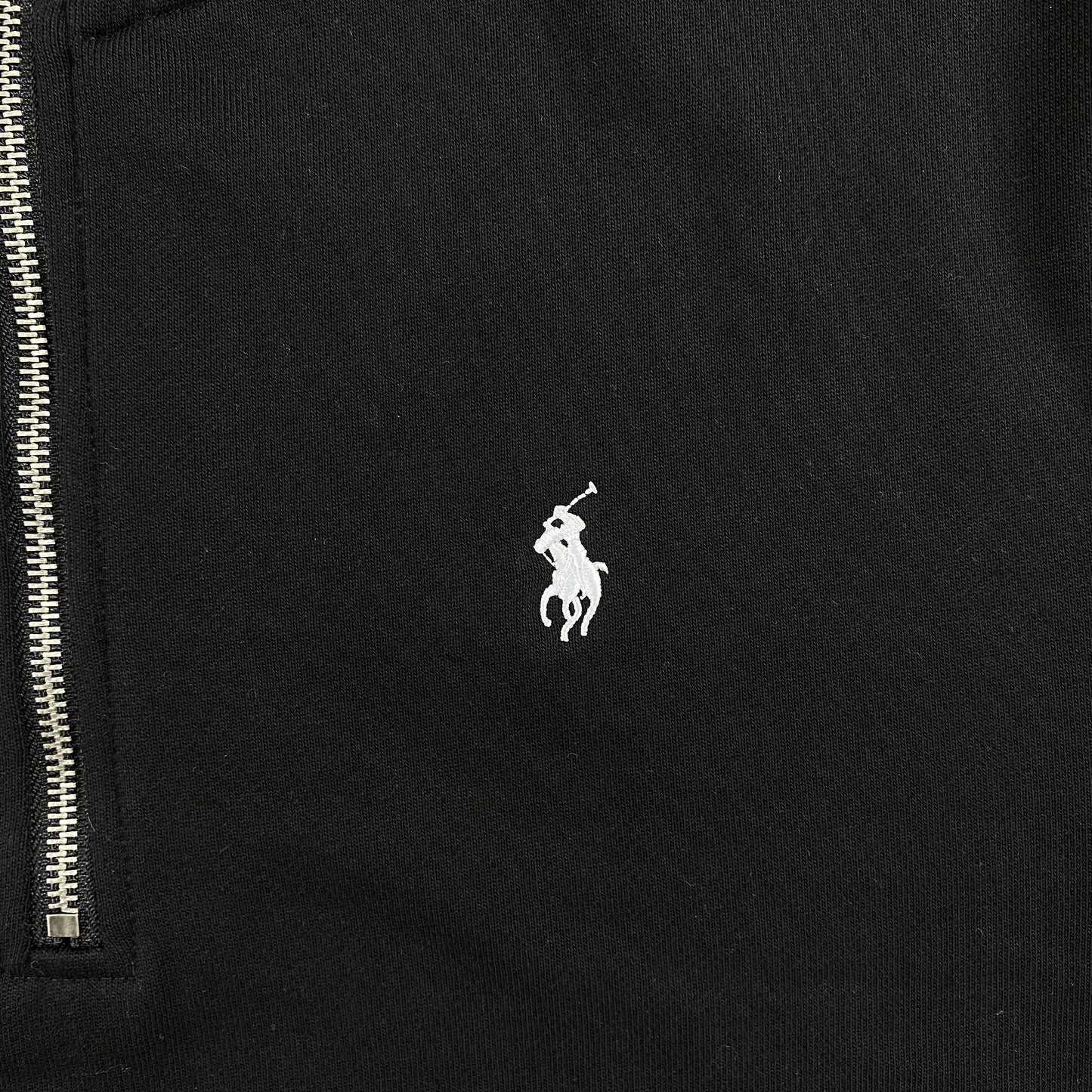 Sweat-shirt noir à quart de zip Polo Ralph Lauren