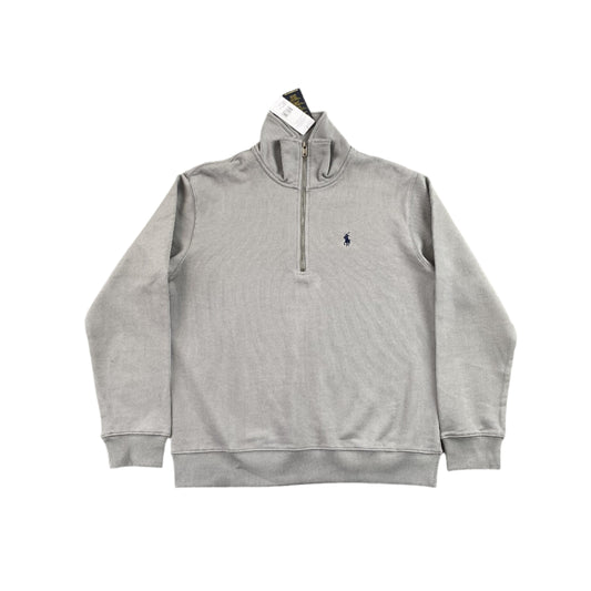 SWEAT-SHIRT POLO RALPH LAUREN À QUART DE ZIP GRIS