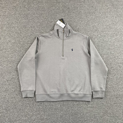 SWEAT-SHIRT POLO RALPH LAUREN À QUART DE ZIP GRIS