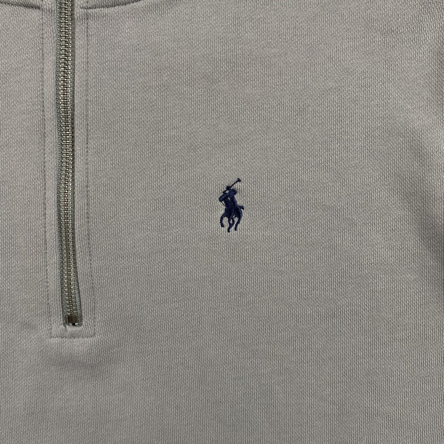 SWEAT-SHIRT POLO RALPH LAUREN À QUART DE ZIP GRIS