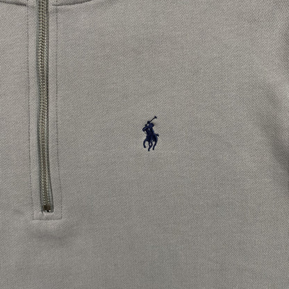SWEAT-SHIRT POLO RALPH LAUREN À QUART DE ZIP GRIS