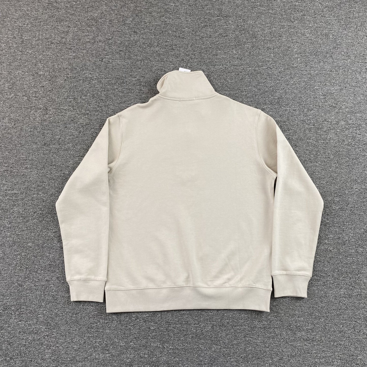 Sweat-shirt blanc à fermeture éclair quart de 1/4 POLO RALPH LAUREN