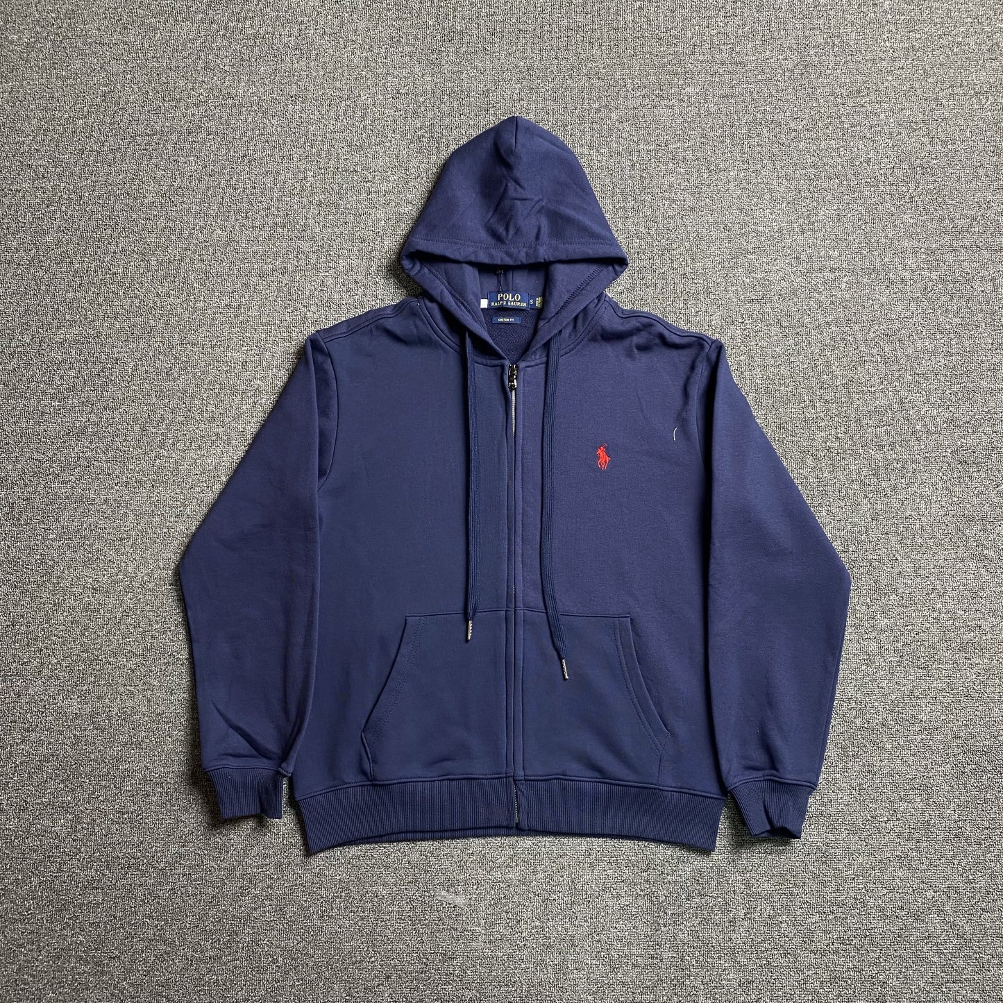 Sweat à capuche zippé Polo Ralph Lauren bleu marine