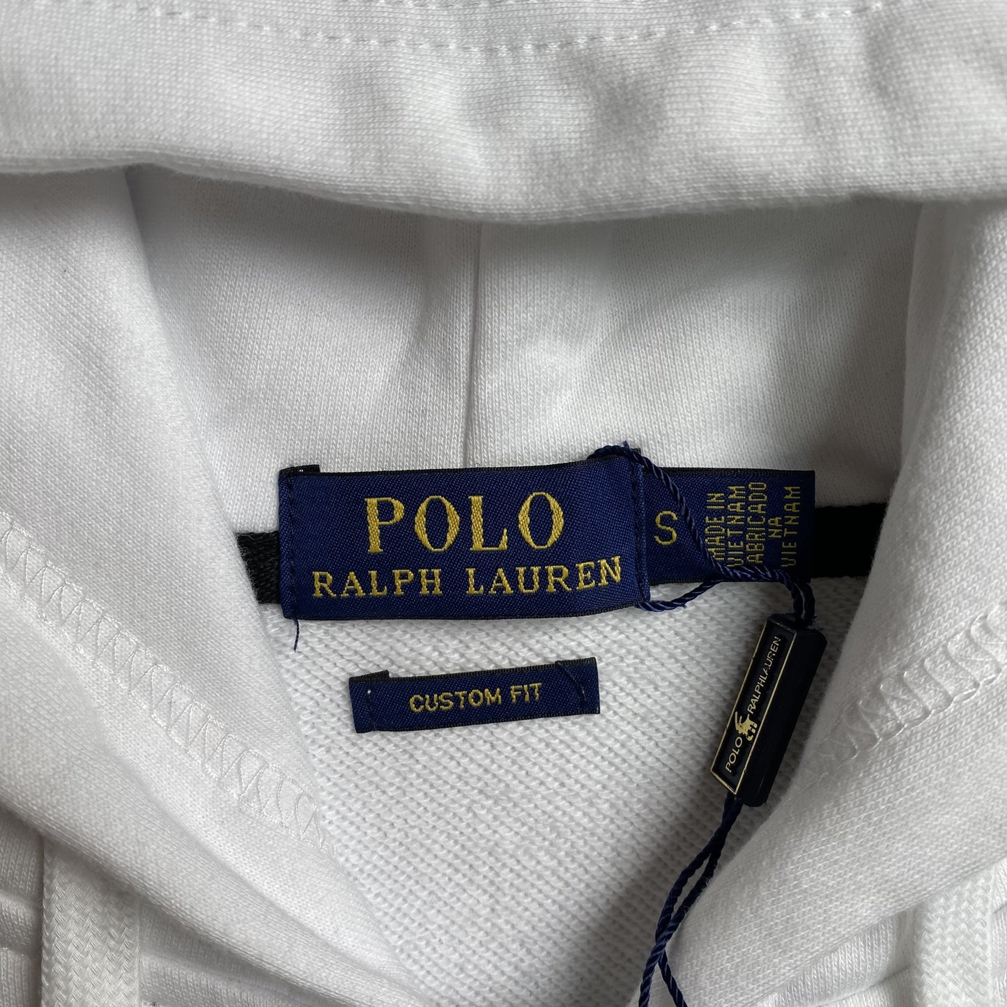 Sweat à capuche zippé blanc Polo Ralph Lauren
