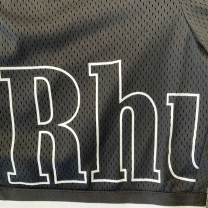 SHORT AVEC LOGO RHUDE COURT NOIR/BLANC