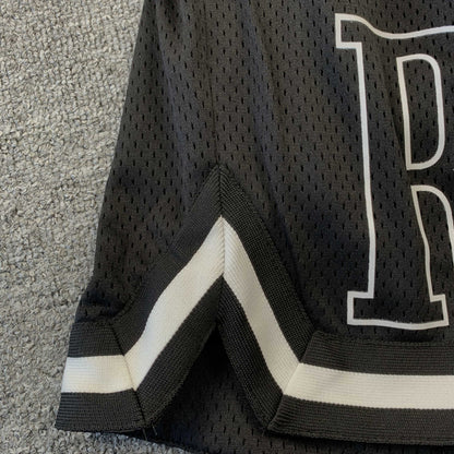 SHORT AVEC LOGO RHUDE COURT NOIR/BLANC