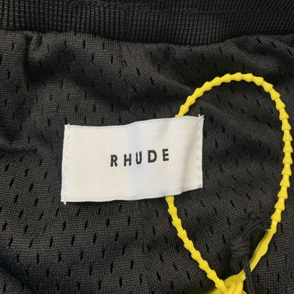 SHORT AVEC LOGO RHUDE COURT NOIR/BLANC