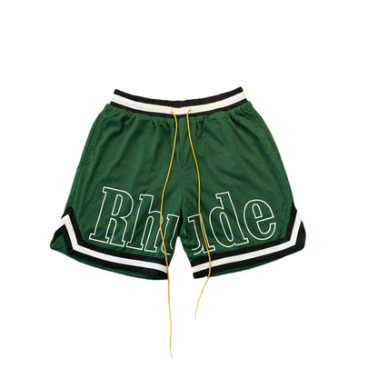SHORT VERT AVEC LOGO RHUDE COURT