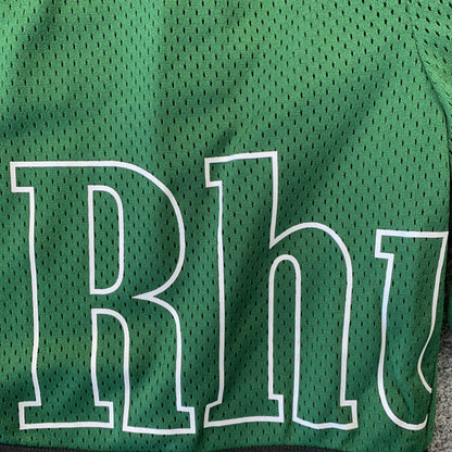 SHORT VERT AVEC LOGO RHUDE COURT