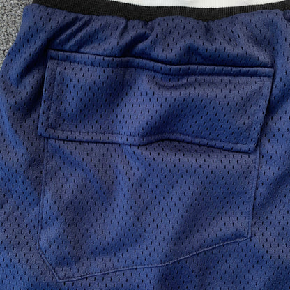 Short bleu marine avec logo RHUDE COURT