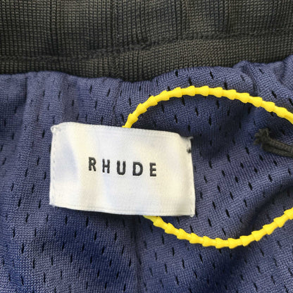 Short bleu marine avec logo RHUDE COURT