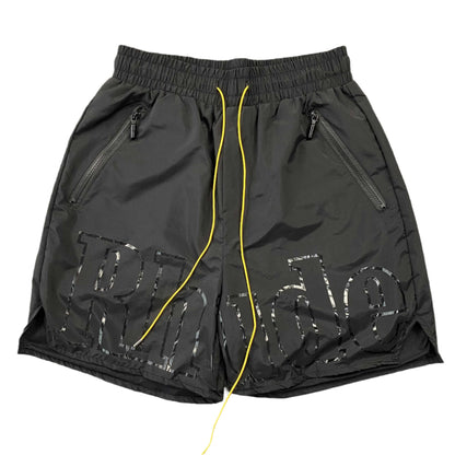 SHORT RHUDE AVEC LOGO RH NOIR SUR NOIR