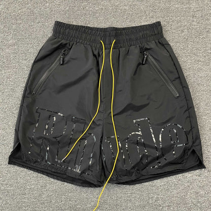 SHORT RHUDE AVEC LOGO RH NOIR SUR NOIR