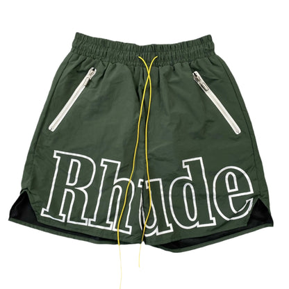 SHORT VERT RHUDE AVEC LOGO RH
