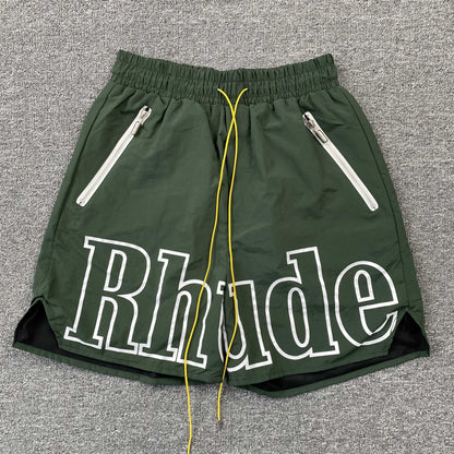 SHORT VERT RHUDE AVEC LOGO RH