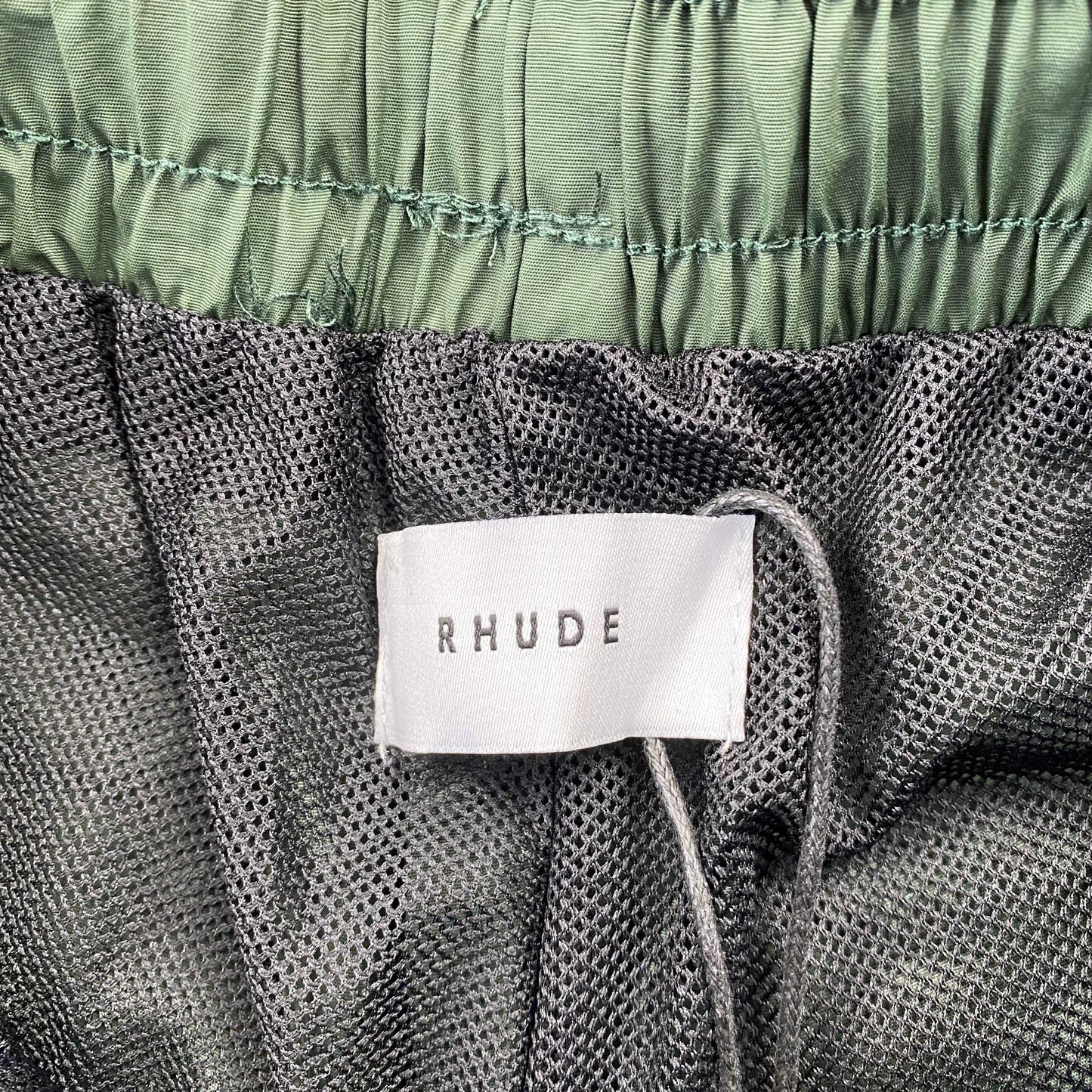 SHORT VERT RHUDE AVEC LOGO RH