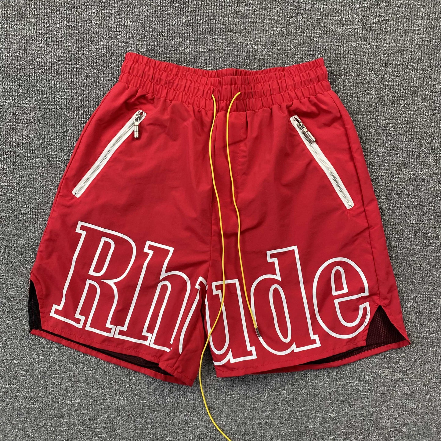 SHORT RHUDE AVEC LOGO RH ROUGE