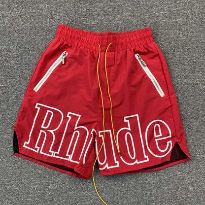 SHORT RHUDE AVEC LOGO RH ROUGE