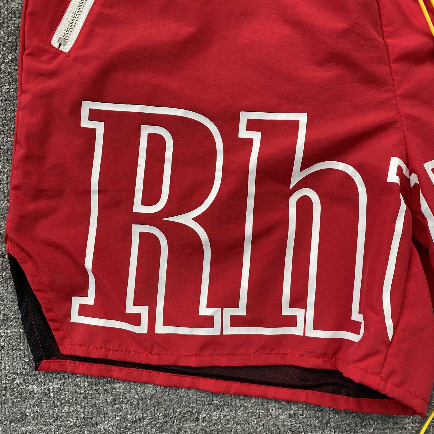 SHORT RHUDE AVEC LOGO RH ROUGE