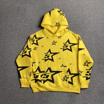 SP5DER 5STAR HOODIE JAUNE