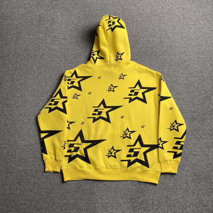 SP5DER 5STAR HOODIE JAUNE