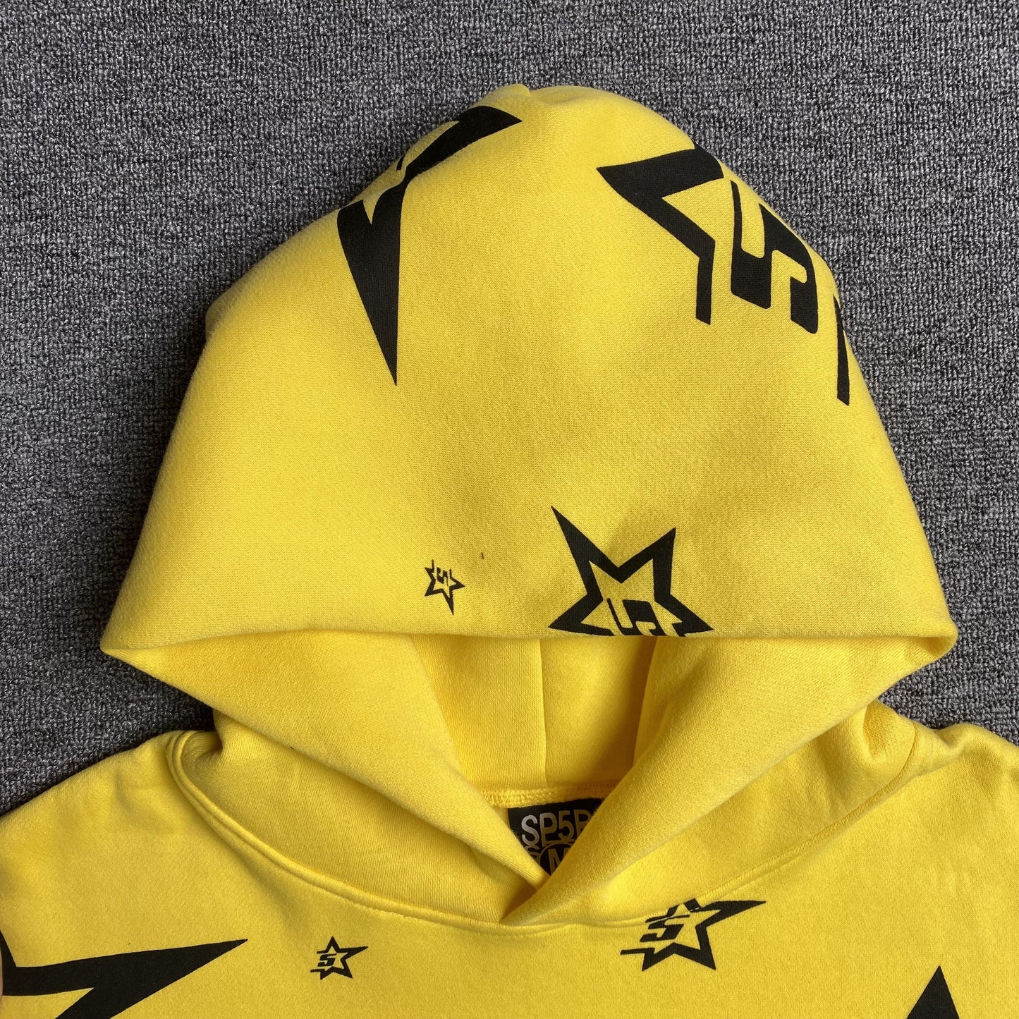 SP5DER 5STAR HOODIE JAUNE