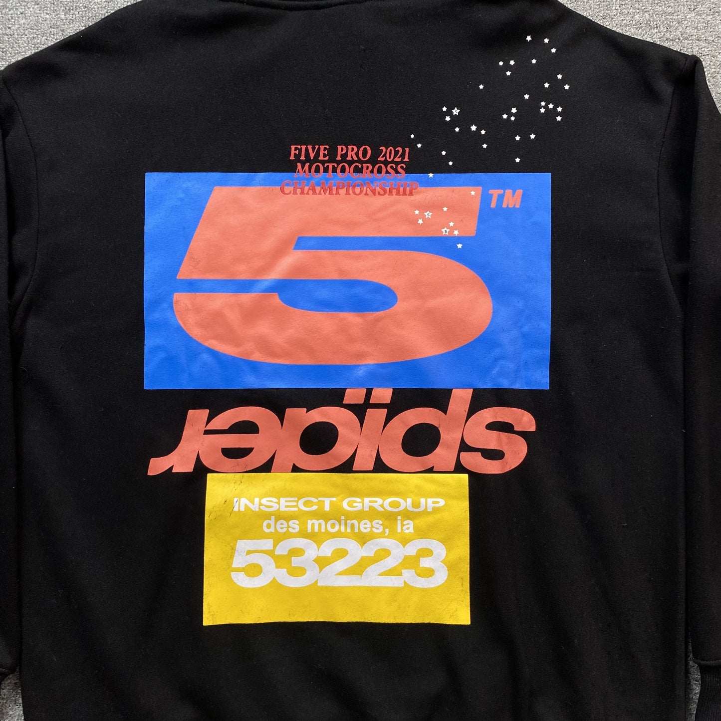 Sweat à capuche SP5DER pour adulte, noir