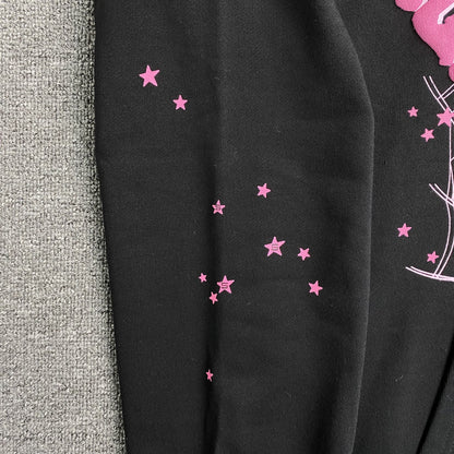 Sweat à capuche SP5DER ANGEL NUMBER noir