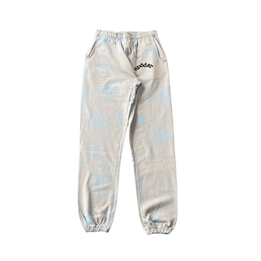 Pantalon de survêtement SP5DER AOP WEB Gris chiné