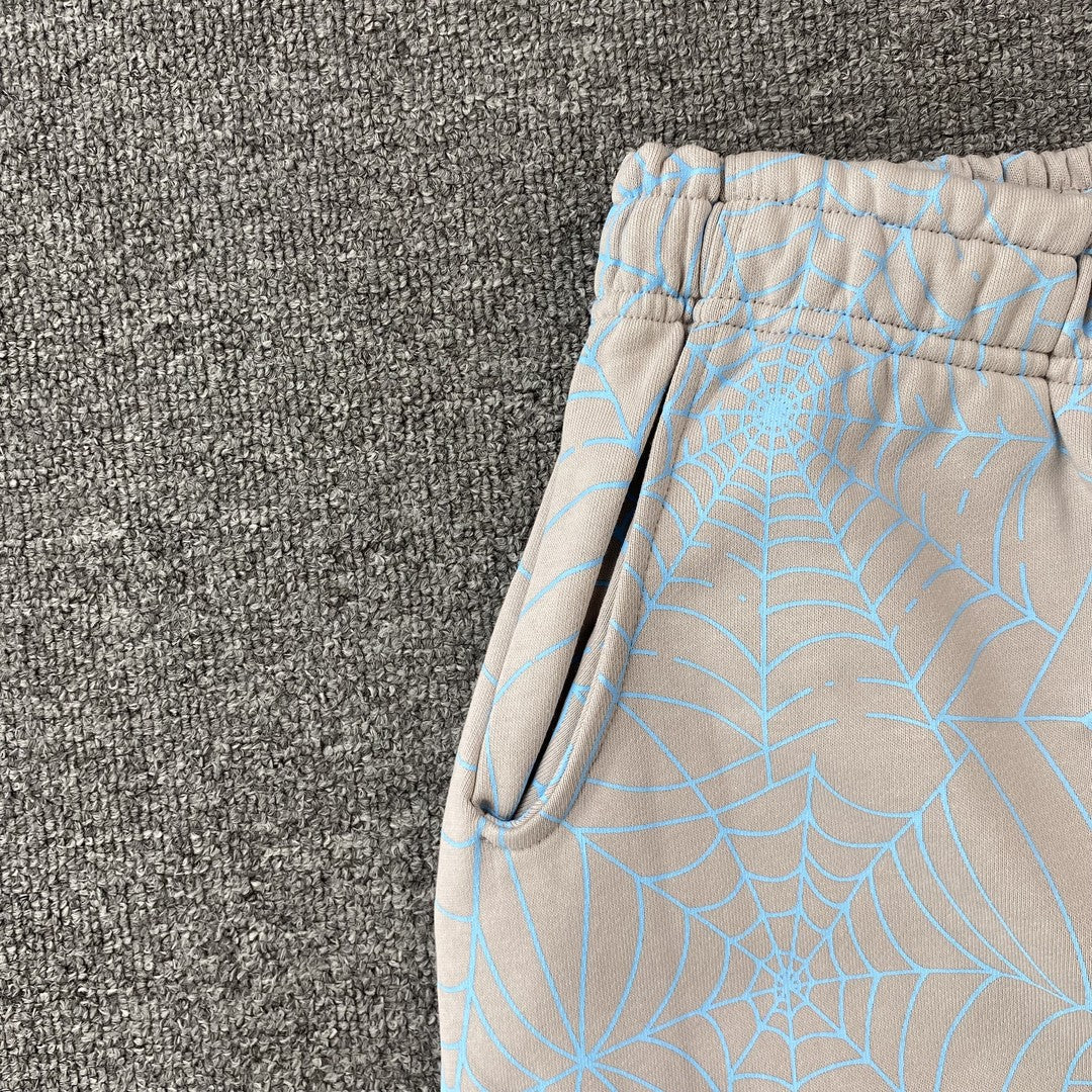 Pantalon de survêtement SP5DER AOP WEB Gris chiné
