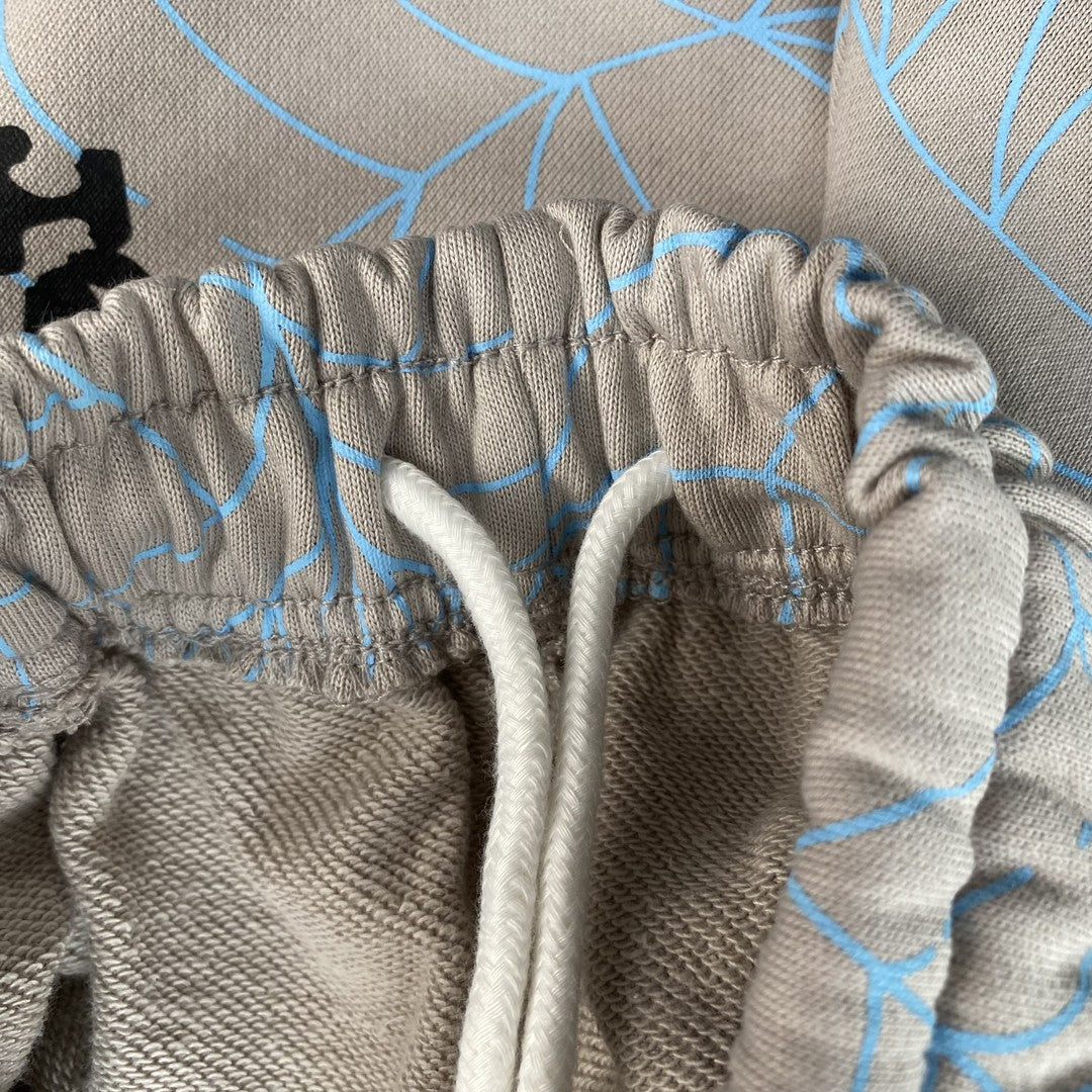 Pantalon de survêtement SP5DER AOP WEB Gris chiné