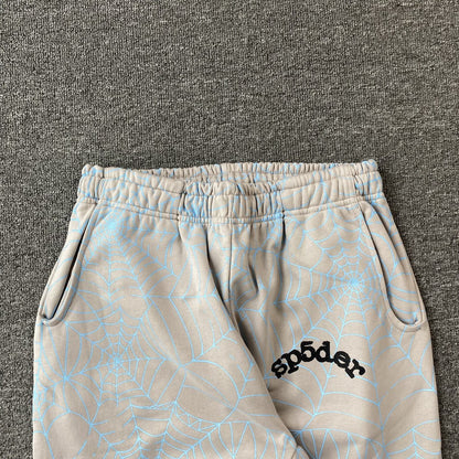 Pantalon de survêtement SP5DER AOP WEB Gris chiné