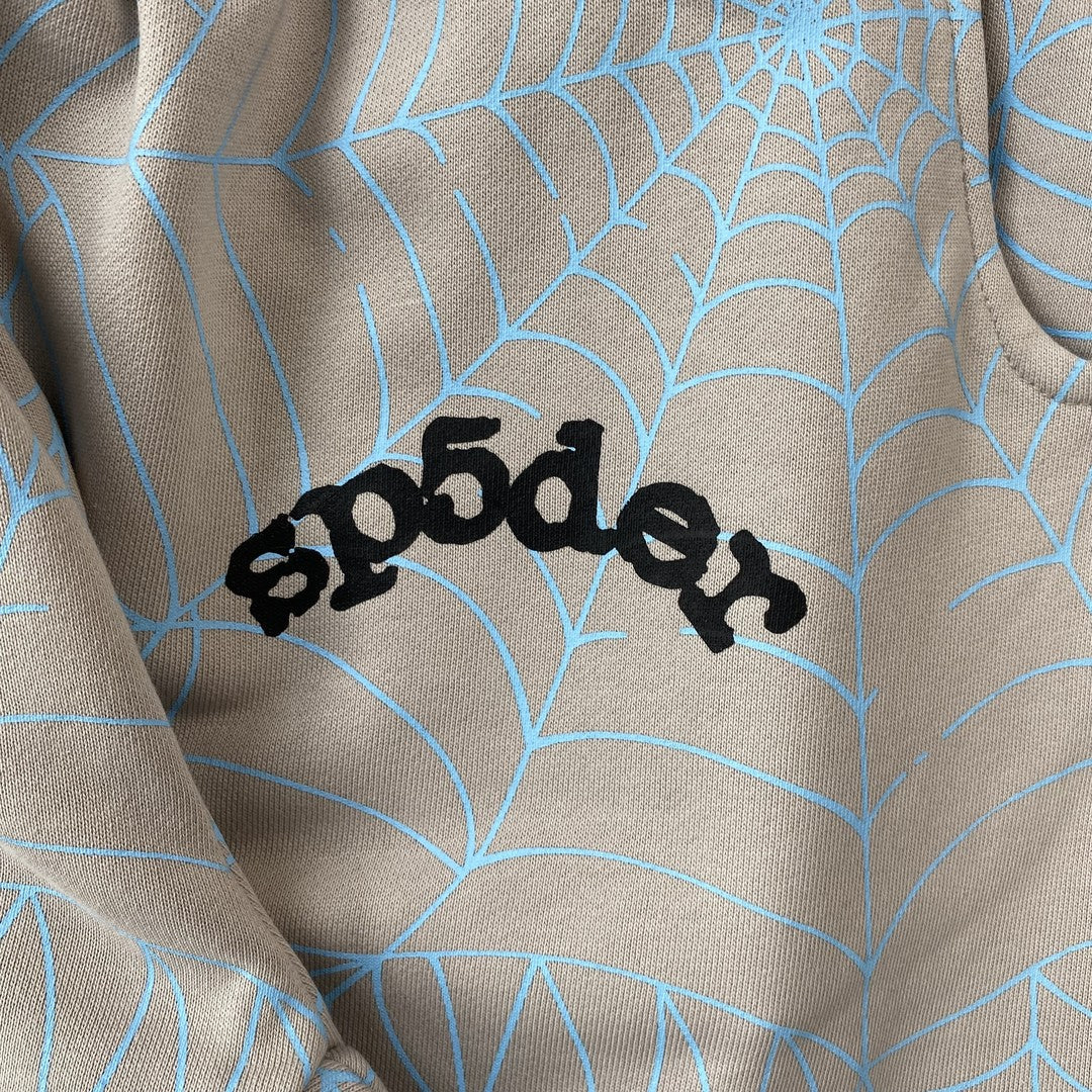 Pantalon de survêtement SP5DER AOP WEB Gris chiné