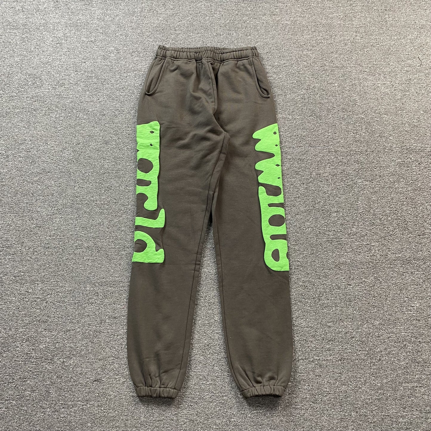 PANTALON DE SURVÊTEMENT SP5DER BELUGA GRIS ARDOISE/VERT
