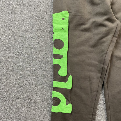 PANTALON DE SURVÊTEMENT SP5DER BELUGA GRIS ARDOISE/VERT