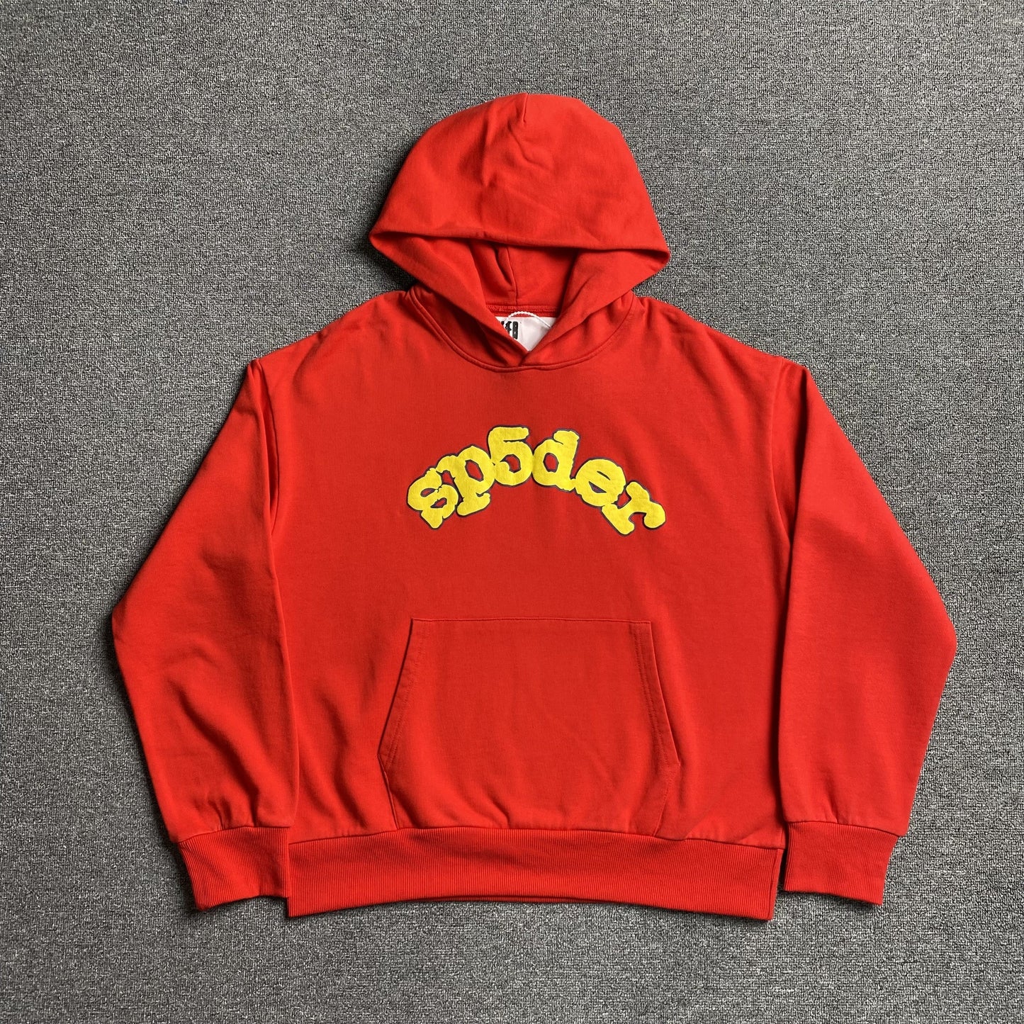 Sweat à capuche rouge SP5DER avec logo OG