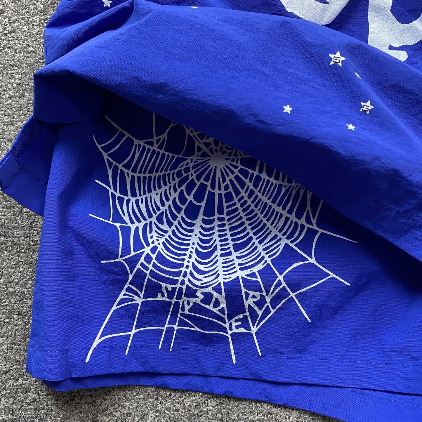 SHORT SP5DER OG WEB DOUBLE COUCHE BLEU