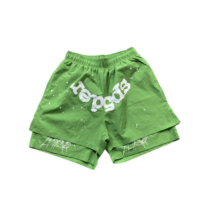 SHORT SP5DER OG WEB DOUBLE COUCHE VERT
