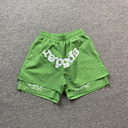 SHORT SP5DER OG WEB DOUBLE COUCHE VERT