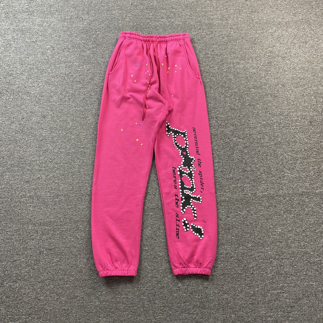 PANTALON DE SURVÊTEMENT SP5DER ROSE