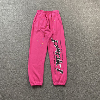 PANTALON DE SURVÊTEMENT SP5DER ROSE