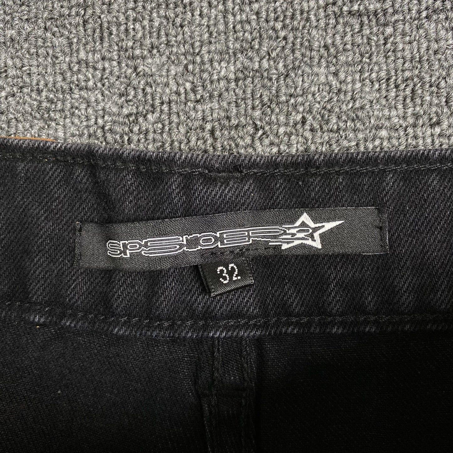 SP5DER PEINT MOTO DENIM NOIR
