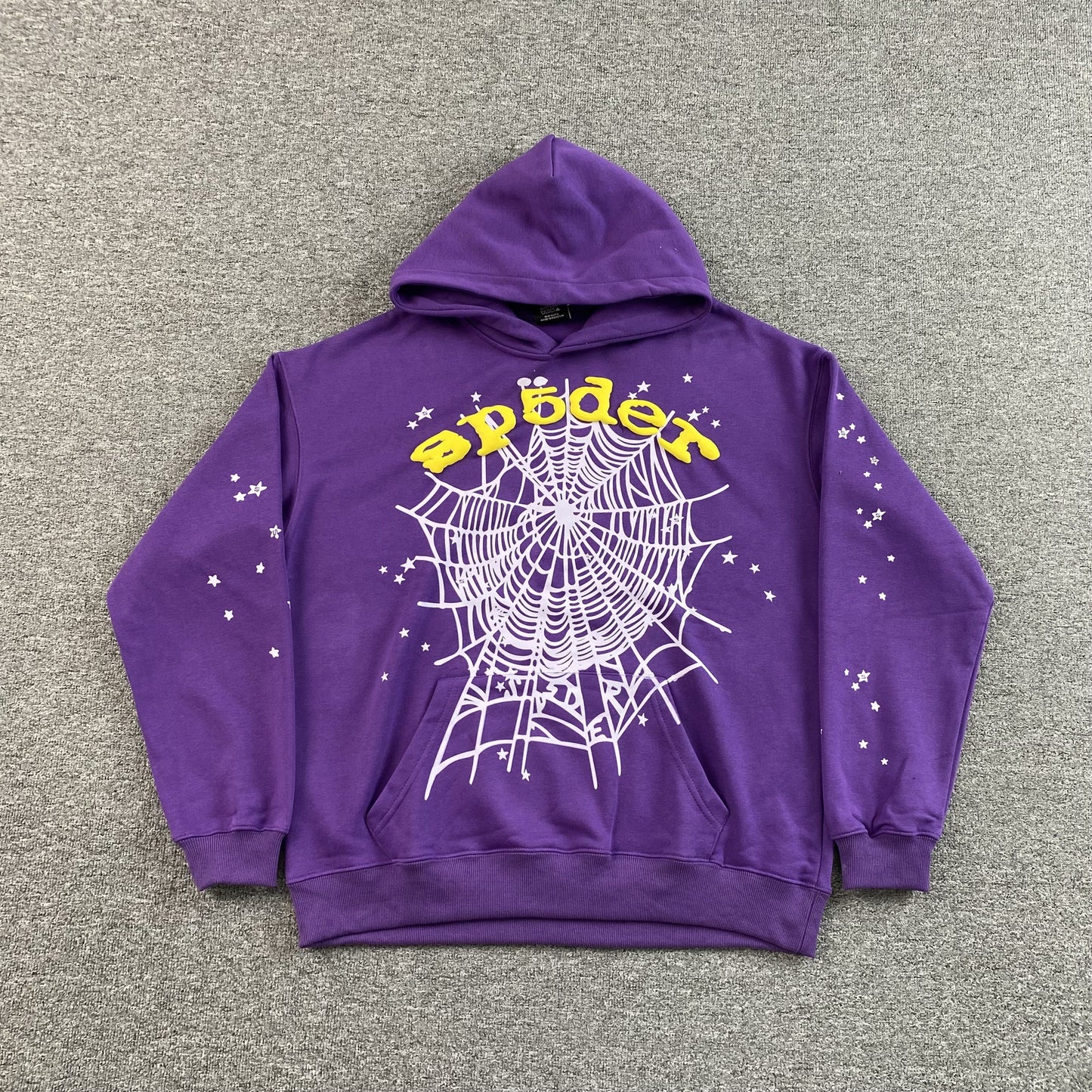 SP5DER STAR OG WEB V2 SWEAT À CAPUCHE VIOLET
