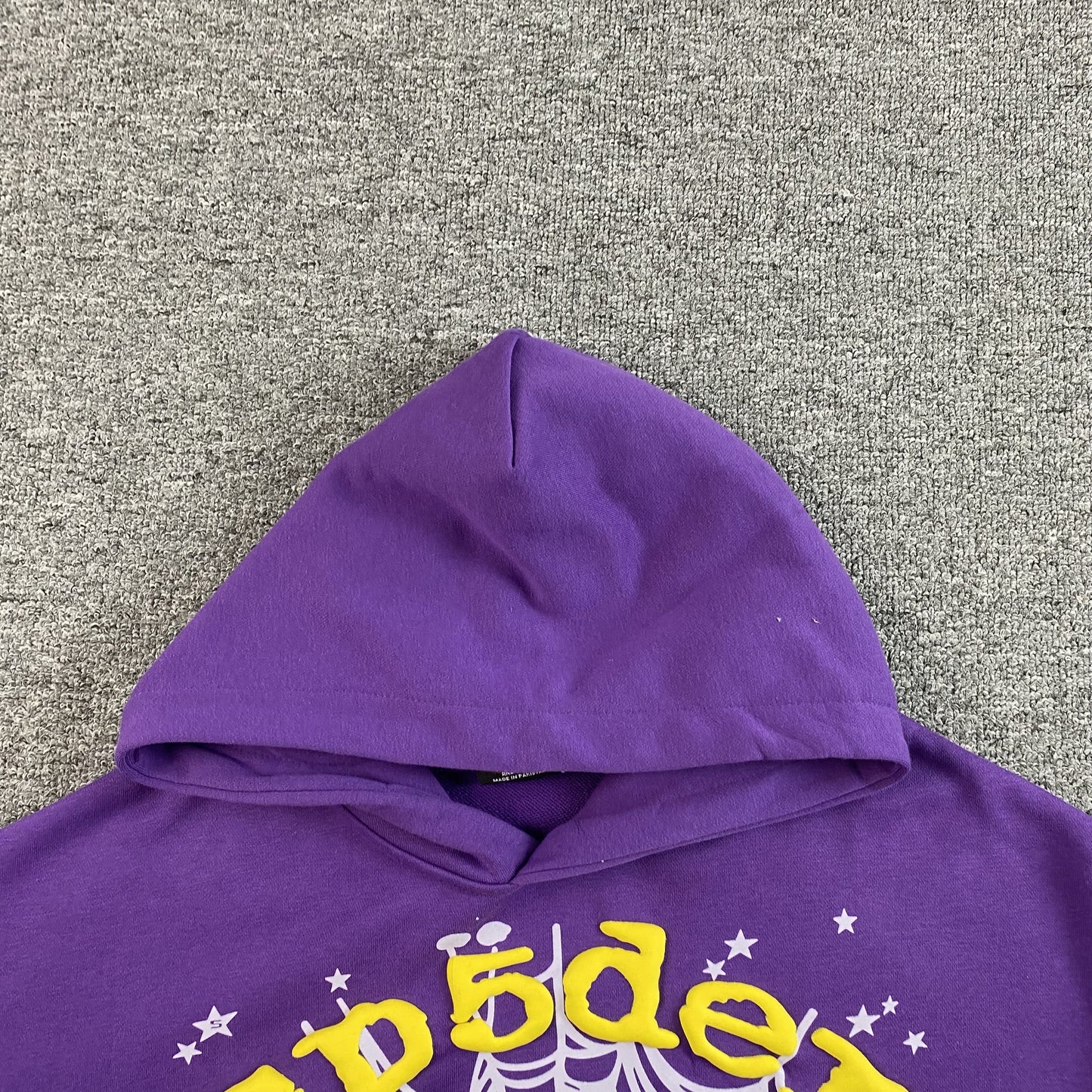 SP5DER STAR OG WEB V2 SWEAT À CAPUCHE VIOLET